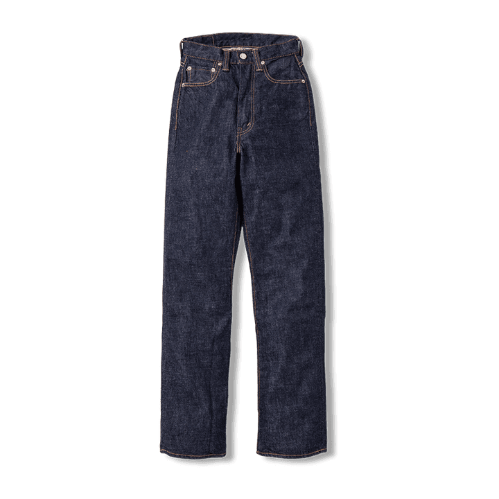 Jeans Fullcount em fotografia oficial de produto.